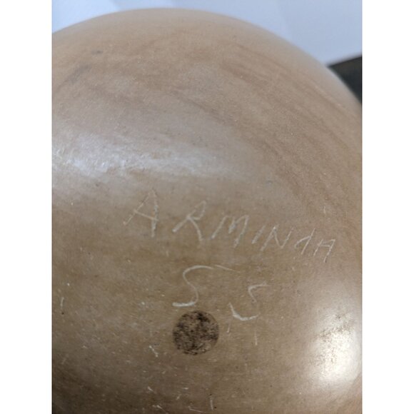Vtg. Mata Ortiz Round Bottom Hand-Paint Pottery Vase Arminda Silveira Signed 8" - Picture 10 of 16